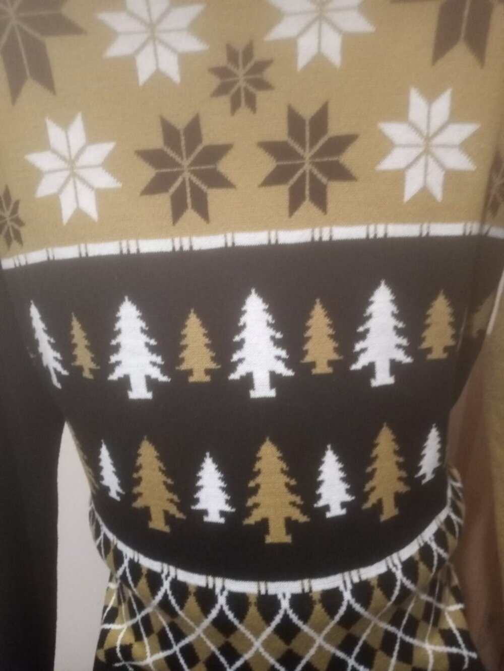 Team Apparal NFL New Orleans Saints Busy Block Ugly Sweater Men's Size Large L - Picture 8 of 13
